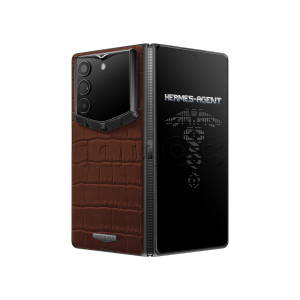 Телефон Vertu AlphaFold, Alligator Skin  (Amber Brown)