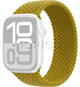 46мм Плетёный монобраслет желто-зеленого цвета для Apple Watch