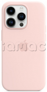 Силиконовый чехол MagSafe для iPhone 14 Pro Max, цвет Chalk Pink/Розовый мел