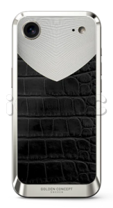 Чехол Golden Concept для iPhone Air, Magnetic Shield, Alligator Edition - Matte Black  Чехол Golden Concept для iPhone Air, Magnetic Shield, Alligator Edition - Matte Black