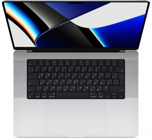 Купить MacBook Pro 16" «Серебристый» (Custom) + Touch ID // Чип Apple M1 Max 10-Core CPU, 24-Core GPU, 32 ГБ, 2 ТБ (Late 2021)