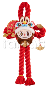 Мягкий декор POP MART LABUBU Wealthy Snake's New Year Celebration Series, Plush Door Decoration