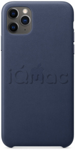 Кожаный чехол для iPhone 11 Pro, тёмно-синий цвет, оригинальный Apple