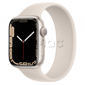 Купить Apple Watch Series 7 // 45мм GPS // Корпус из алюминия цвета «сияющая звезда», монобраслет цвета «сияющая звезда»