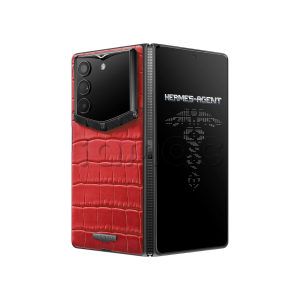 Телефон Vertu AlphaFold, Alligator Skin  (Retro Red)