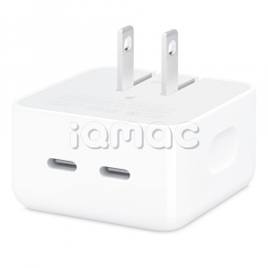 Компактный блок питания для MacBook Air с двумя портами USB-C, мощностью 35 Вт