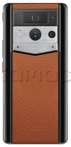 Телефон Vertu METAVERTU 2 Standart Edition, Black Ceramic Silver, Calf Leather (Dawn Orange/Оранжевый рассвет)