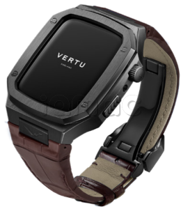 Умные часы Vertu MetaWatch H1, Black Steel, Alligator Leather (Reddish Brown/Красно-коричневый)