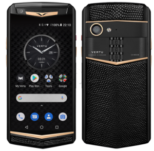 Vertu Aster P Gothic YG Ultimate Gold Black Lizard