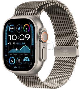 Купить Apple Watch Ultra 2 (2024) // 49мм GPS + Cellular // Корпус из титана, миланский сетчатый браслет из титана, S
