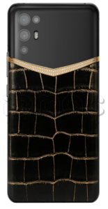 Телефон VERTU iVertu 5G, Alligator Skin, YG&Diamonds (Lava Black/Черный)