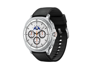 Купить Samsung Galaxy Watch8 Classic (46 мм) Wifi+LTE, Белый, Гибридный ремешок черного цвета