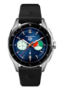 Купить Умные часы TAG Heuer Connected Calibre E4, стальной корпус 42 мм, каучуковый ремешок черного цвета