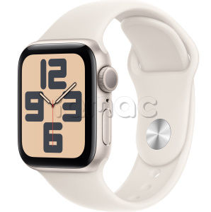 Купить Apple Watch SE // 40мм GPS (Custom) // Корпус из алюминия цвета «сияющая звезда», спортивный ремешок цвета «сияющая звезда» (2024)
