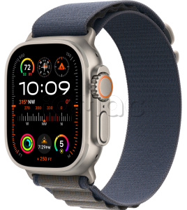 Купить Apple Watch Ultra 2 // 49мм GPS + Cellular // Корпус из титана, ремешок Alpine Loop синего цвета, L