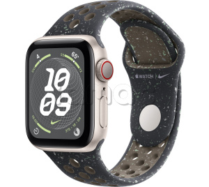 Купить Apple Watch SE // 40мм GPS+Cellular // Корпус из алюминия цвета «сияющая звезда», спортивный ремешок Nike цвета «Полуночное небо» (2024)