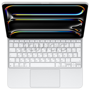 Чехол-Клавиатура Magic Keyboard для iPad Pro 13 дюймов М4, русская раскладка (2024), белый цвет