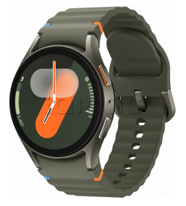 Купить Samsung Galaxy Watch7 (40 мм) LTE, зеленый корпус, спортивный ремешок зеленого цвета