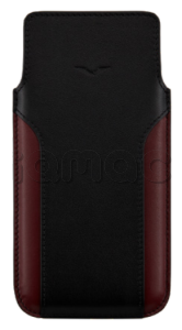 Чехол для телефона Vertu Vrtl Slip Case iVERTU, Calf Leather, Stitching case (Black and Red/Черно-красный)