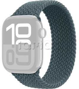 46мм Плетёный монобраслет цвета "Зеленое озеро" для Apple Watch