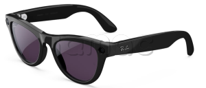 Купить Умные очки Ray-Ban  Skyler (2-gen) (Черная глянцевая оправа, прозрачно-аметистовые фотохромные линзы)