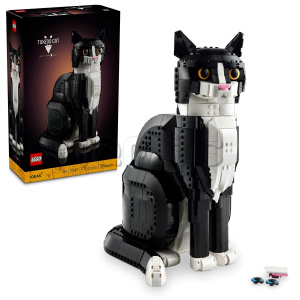 Конструктор LEGO Ideas Tuxedo Cat, Кот окраса «Смокинг» (21349)