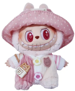 Брелок POP MART LABUBU THE MONSTERS, Sweetheart Baby Shy, Vinyl Face Hang Tag Box 