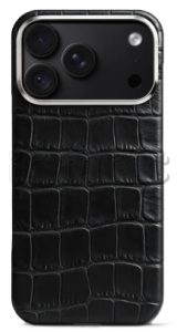Чехол Golden Concept для iPhone 18 Pro Max, Alligator Edition (Black)