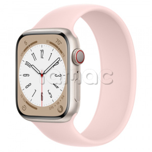 Купить Apple Watch Series 8 // 45мм GPS + Cellular // Корпус из алюминия цвета "сияющая звезда", монобраслет цвета "розовый мел"