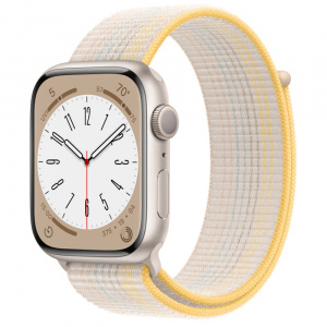 Apple Watch Series 8 // 45мм GPS // Корпус из алюминия цвета "сияющая звезда", спортивный браслет цвета "сияющая звезда"