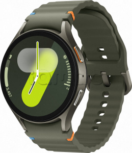 Купить Samsung Galaxy Watch7 (44 мм) LTE, зеленый корпус, спортивный ремешок зеленого цвета