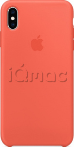 Силиконовый чехол для iPhone Xs Max, цвет «спелый нектарин», оригинальный Apple