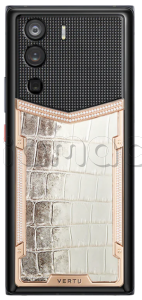 Телефон Vertu METAVERTU 5G Web3, Himalaya Alligator Leather 18K Gold & Diamonds (Black/Черный)