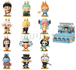 Набор секретных боксов с фигуркой POP MART LABUBU THE MONSTERS, One Piece Series, Blind Box (фигурка попадается случайно) (12 коробок)