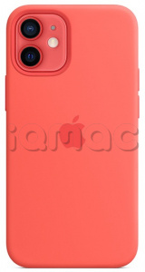 Силиконовый чехол MagSafe для iPhone 12, цвет «Розовый цитрус»