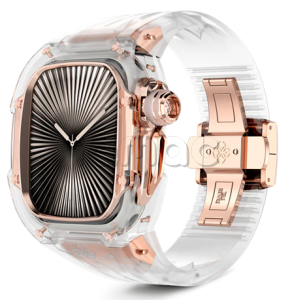 Корпус Golden Concept для Apple Watch, 49 мм, Racing Sport Edition Transparent, Crystal Rose