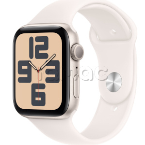 Купить Apple Watch SE // 40мм GPS // Корпус из алюминия цвета «сияющая звезда», спортивный ремешок цвета «светлые румяна» (2024)
