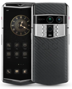Телефон Vertu Agent Q, Carbon-Pattern Calfskin (Black+Silver Plate/Черный с серебристым корпусом)