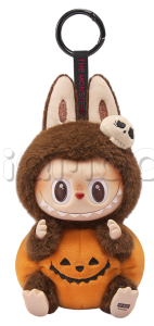 Брелок LABUBU Happy Halloween Party Series, Sitting Pumpkin Vinyl Plush Pendant