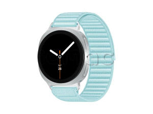 Купить  Samsung Galaxy Watch8 ( 40 мм) Wifi+LTE, серебристый корпус, текстильный браслет мятного цвета