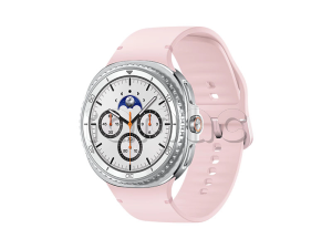 Купить Samsung Galaxy Watch8 Classic (46 мм) Wifi+LTE, Белый, Спортивный ремешок розового цвета