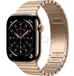 Купить Apple Watch Series 11 // 46мм GPS+Cellular // Корпус из титана золотого цвета, блочный браслет золотого цвета