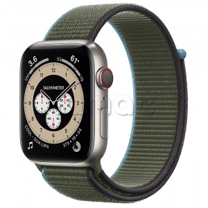 Купить Apple Watch Series 6 // 44мм GPS + Cellular // Корпус из титана, спортивный браслет цвета «Зелёные холмы»