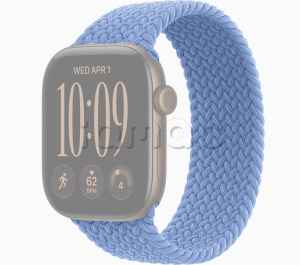 42мм Плетёный монобраслет цвета "синий полевой цветок" для Apple Watch