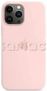 Силиконовый чехол MagSafe для iPhone 13 Pro Max, цвет «розовый мел»