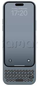 Чехол с QWERTY-клавиатурой Clicks Creator Keyboard для iPhone 15 Pro (London Sky/Серый)