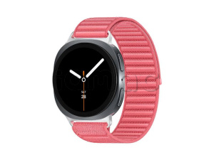 Купить  Samsung Galaxy Watch8 ( 44 мм) Wifi+LTE, корпус серый графит, текстильный браслет розового цвета