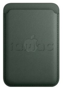 Чехол-бумажник FineWoven с MagSafe для iPhone, цвет Evergreen/Вечнозеленый