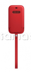 Кожаный чехол-конверт MagSafe для iPhone 12 Pro Max, цвет (PRODUCT)RED