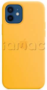 Силиконовый чехол MagSafe для iPhone 12 mini, ярко‑жёлтый цвет